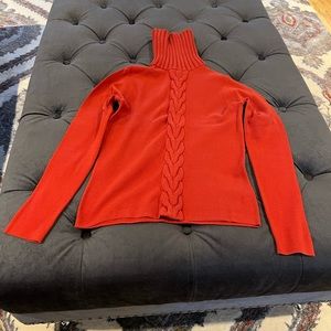 Michael Kors orange turtleneck